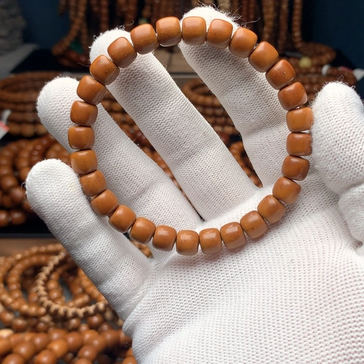 非金属木质紫金鼠8.5×7.5短轴老型单圈黄金甲收藏