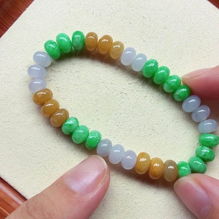 手链翡翠未镶嵌天然缅甸翡翠A货卡8
