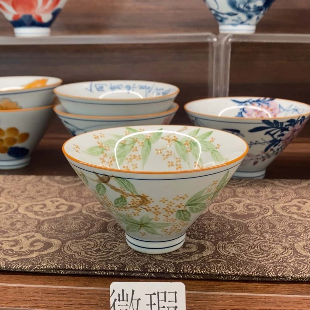 釉下彩老陶泥手工绘制