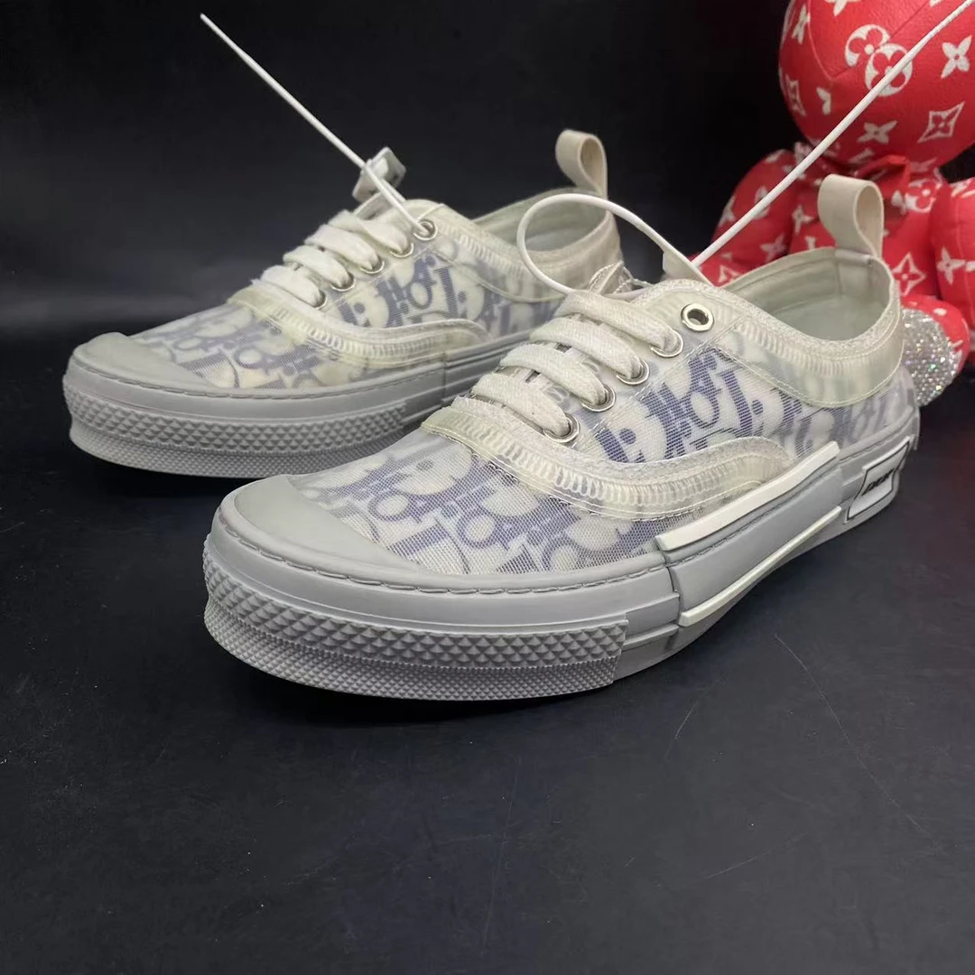 95新 DIOR/迪奥 【AO特惠】39欧码 男士白灰网面板鞋yy50