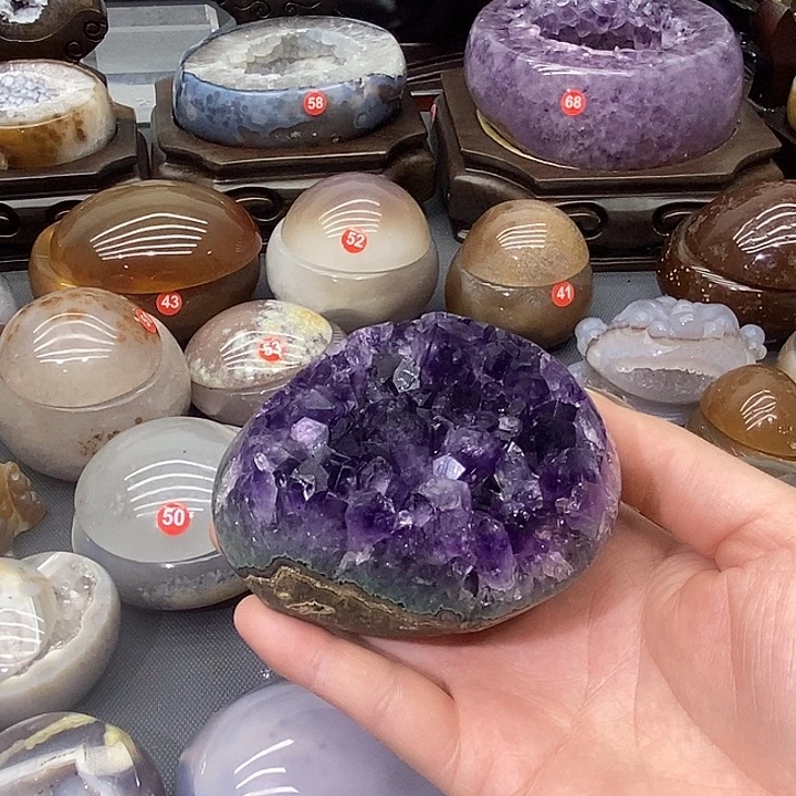 未镶嵌紫晶摆件紫晶