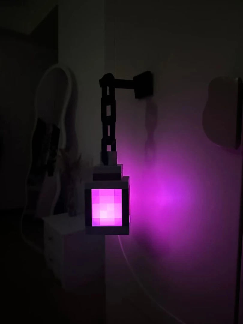 【零零和猫】我的世界发光手提灯笼小夜灯可充电火把灯创意玩具