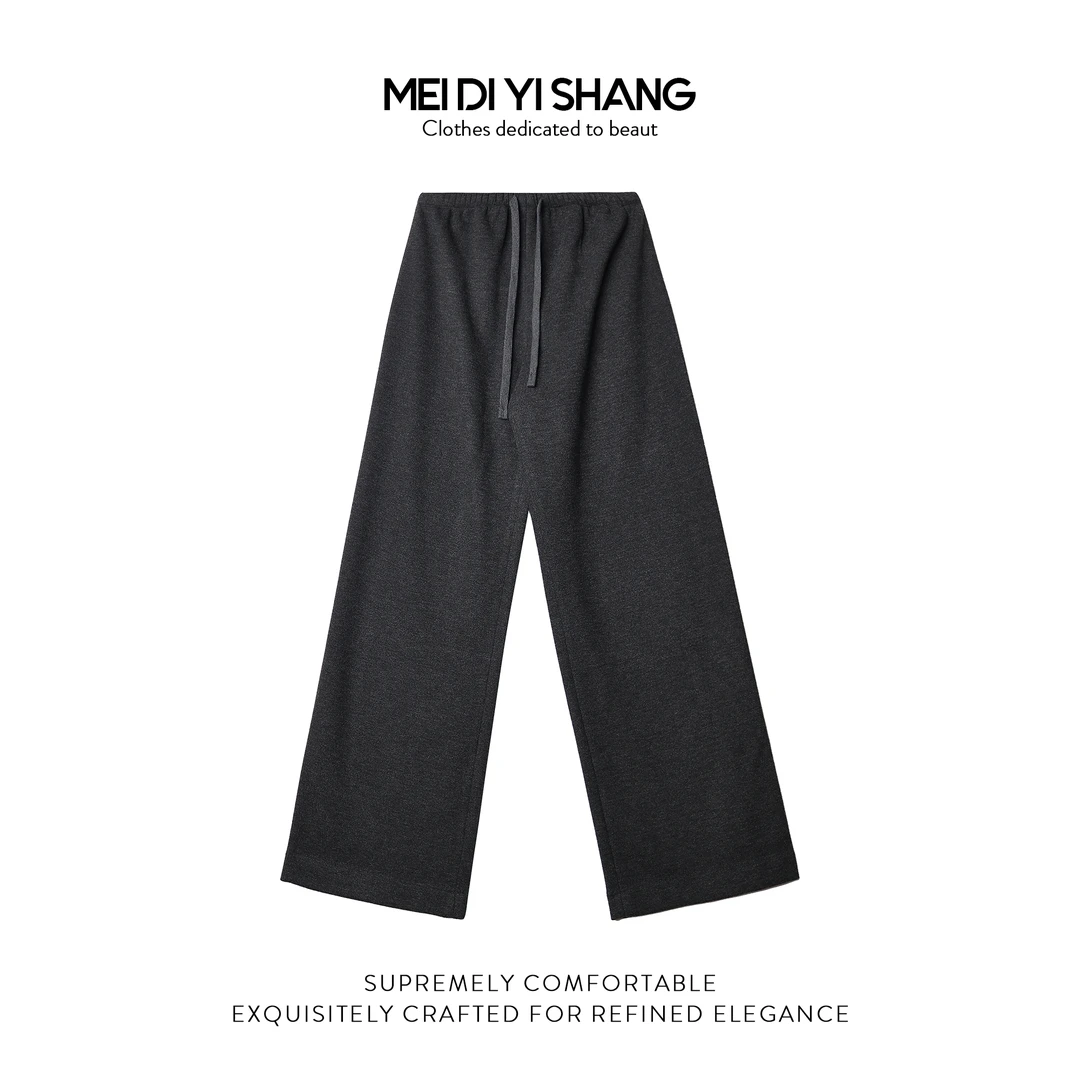 MDYS秋冬新品高定面料高级时尚宽松潮流休闲百搭阔退裤X3192