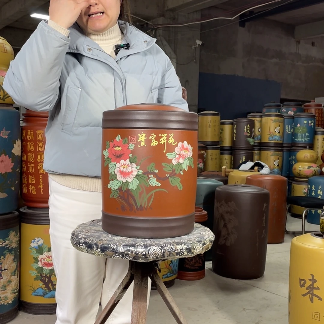 宜兴原矿紫砂茶叶罐