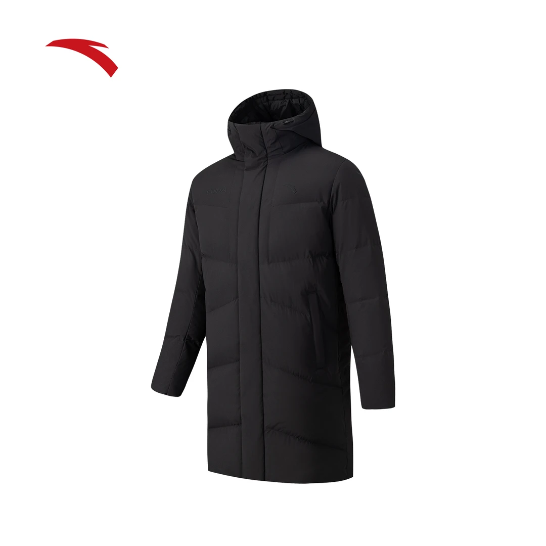 安踏六度芯羽绒服国潮保暖防泼水防风男女同款防寒保暖中长羽绒服