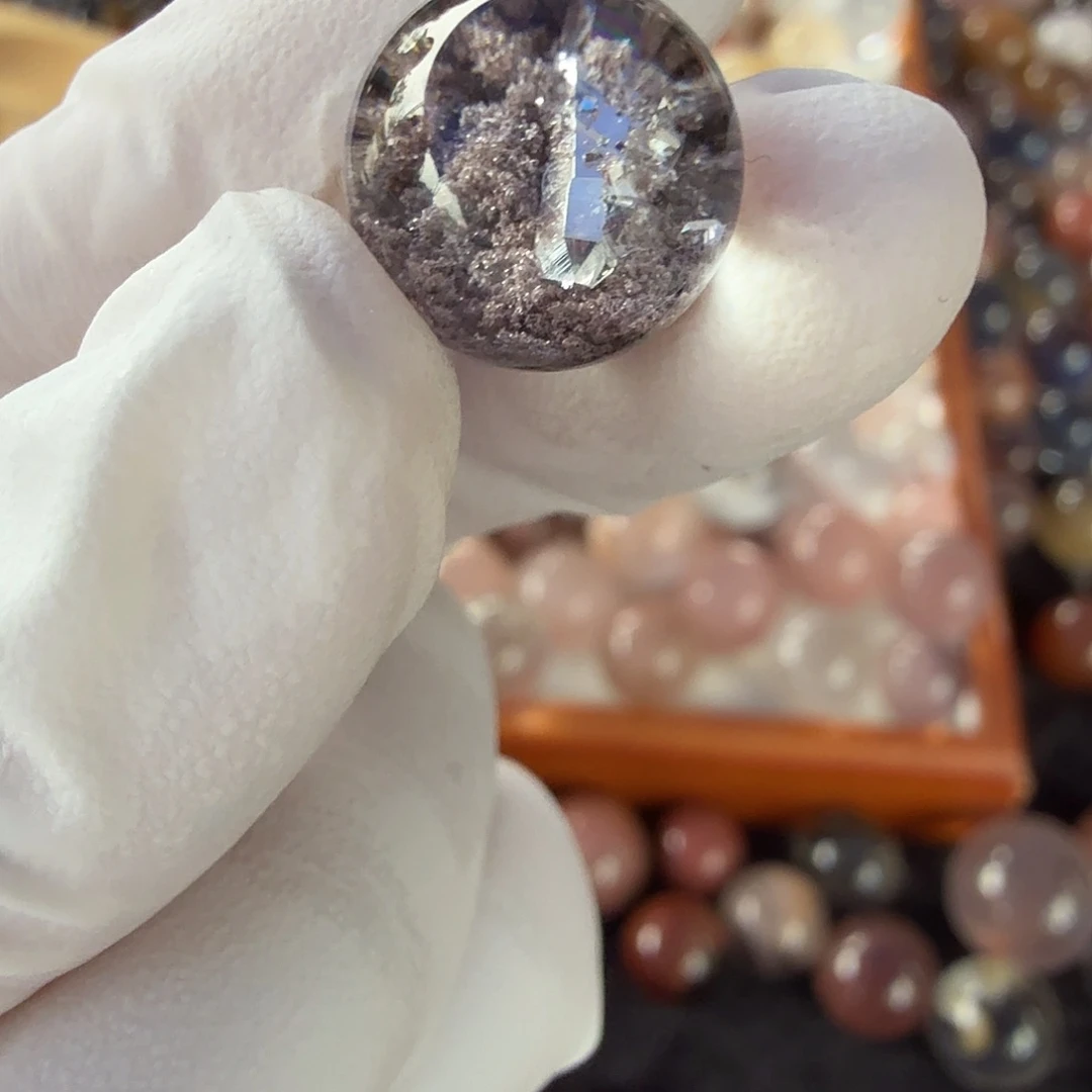 糯***喵珠宝半成品未镶嵌水晶幽灵12.9mm定不退换