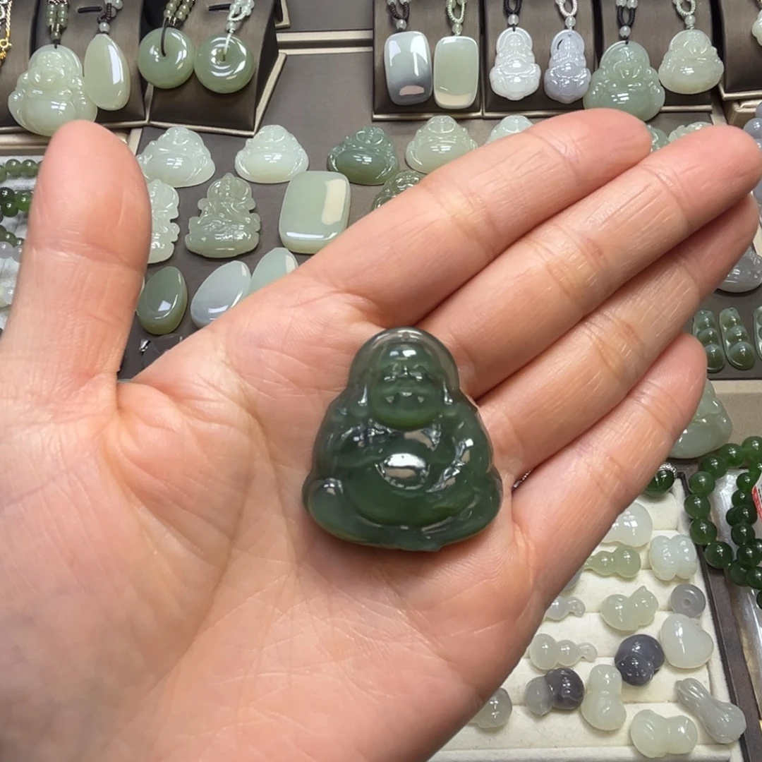 橙***水和田玉未镶嵌颈饰