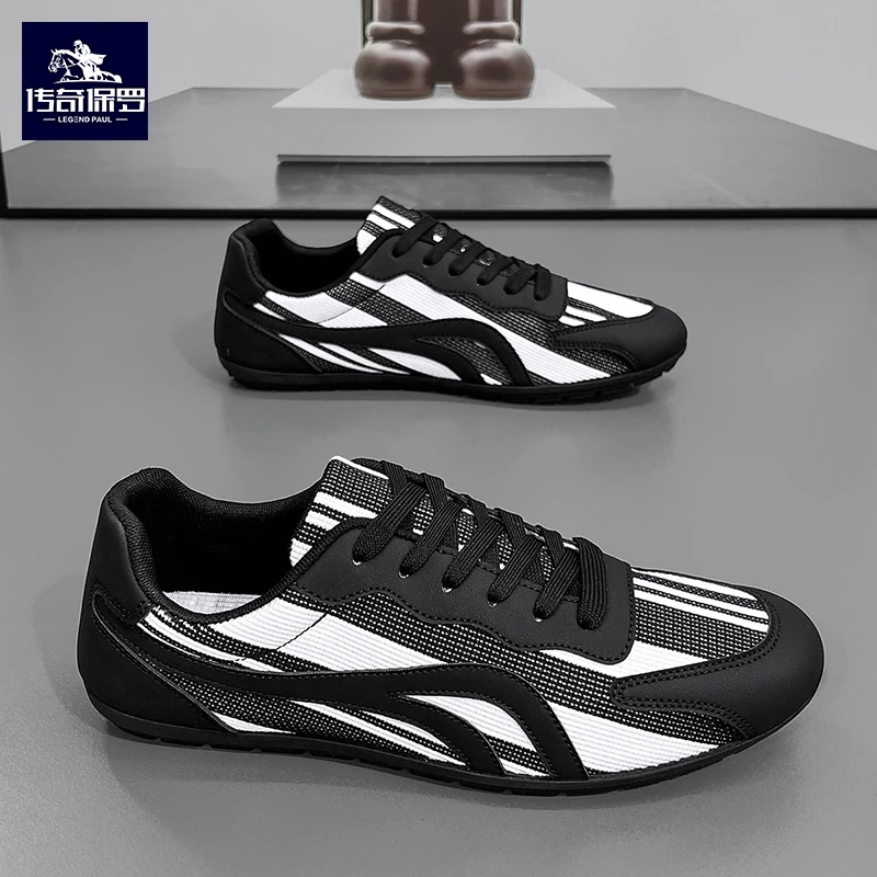 传奇保罗夏季新款轻便透气网面休闲鞋时尚潮流百搭软底跑步运动鞋