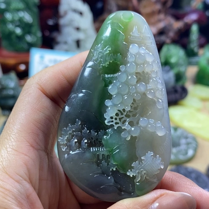 和田玉未镶嵌颈饰