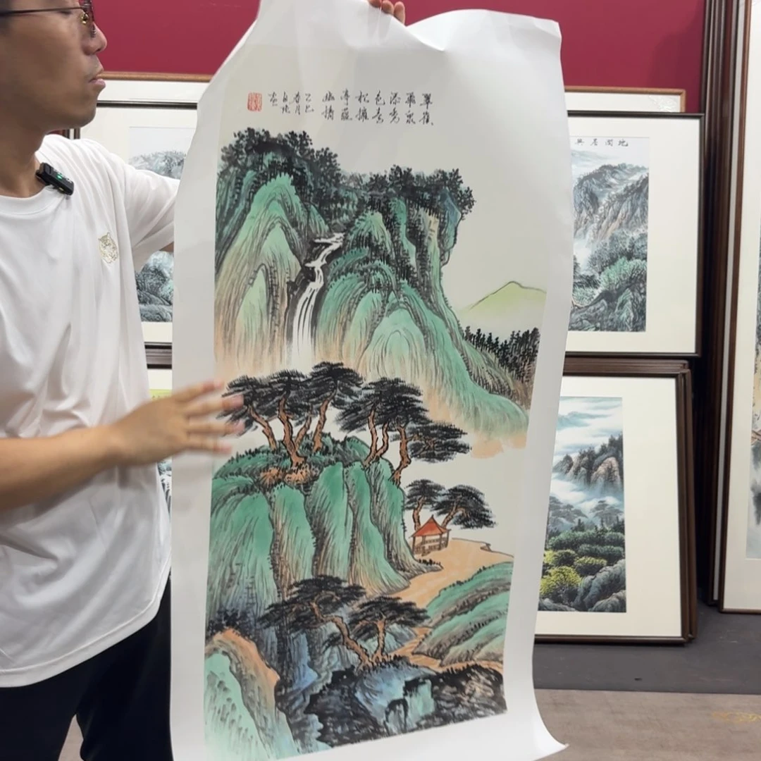 国画带框绘画120/60尺寸