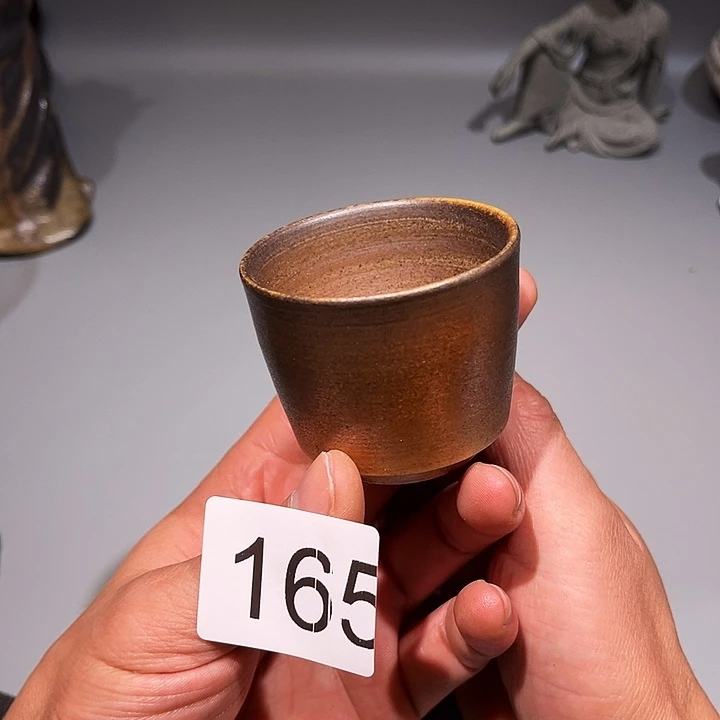 泥舍柴烧侘寂风茶器