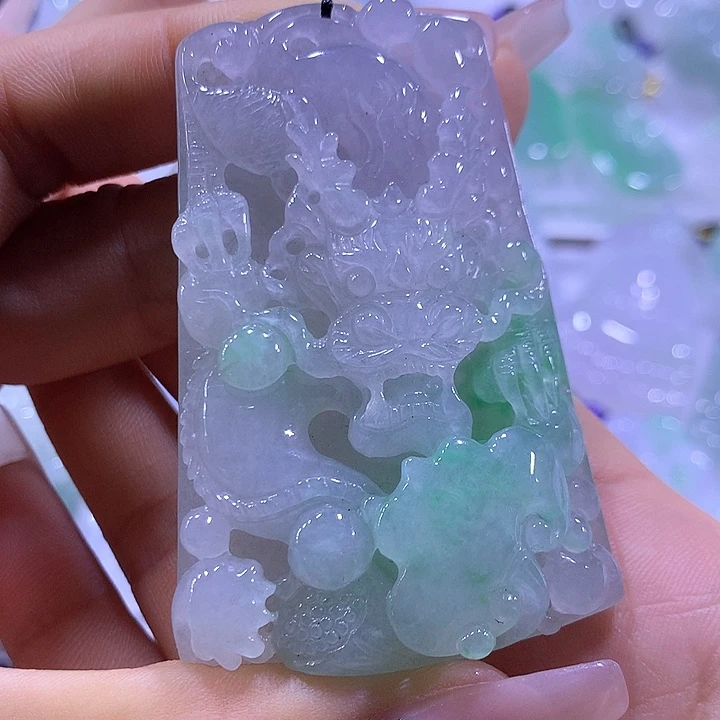 翡翠未镶嵌颈饰天然翡翠A货吊坠
