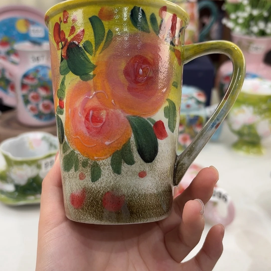 景德镇手绘高温釉下彩陶瓷茶具