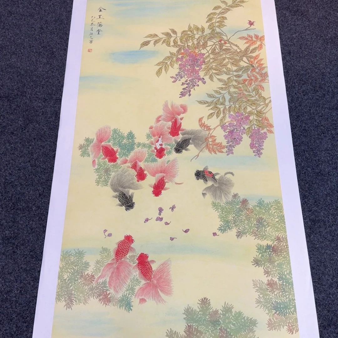 国画纯手绘山水花鸟作品