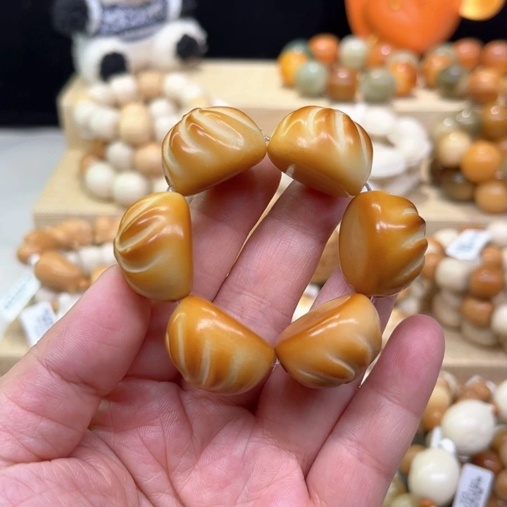 菩提根/象牙果手串象牙果包子手捻瑕1-18-29