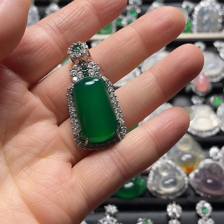 玛瑙/玉髓合金挂件