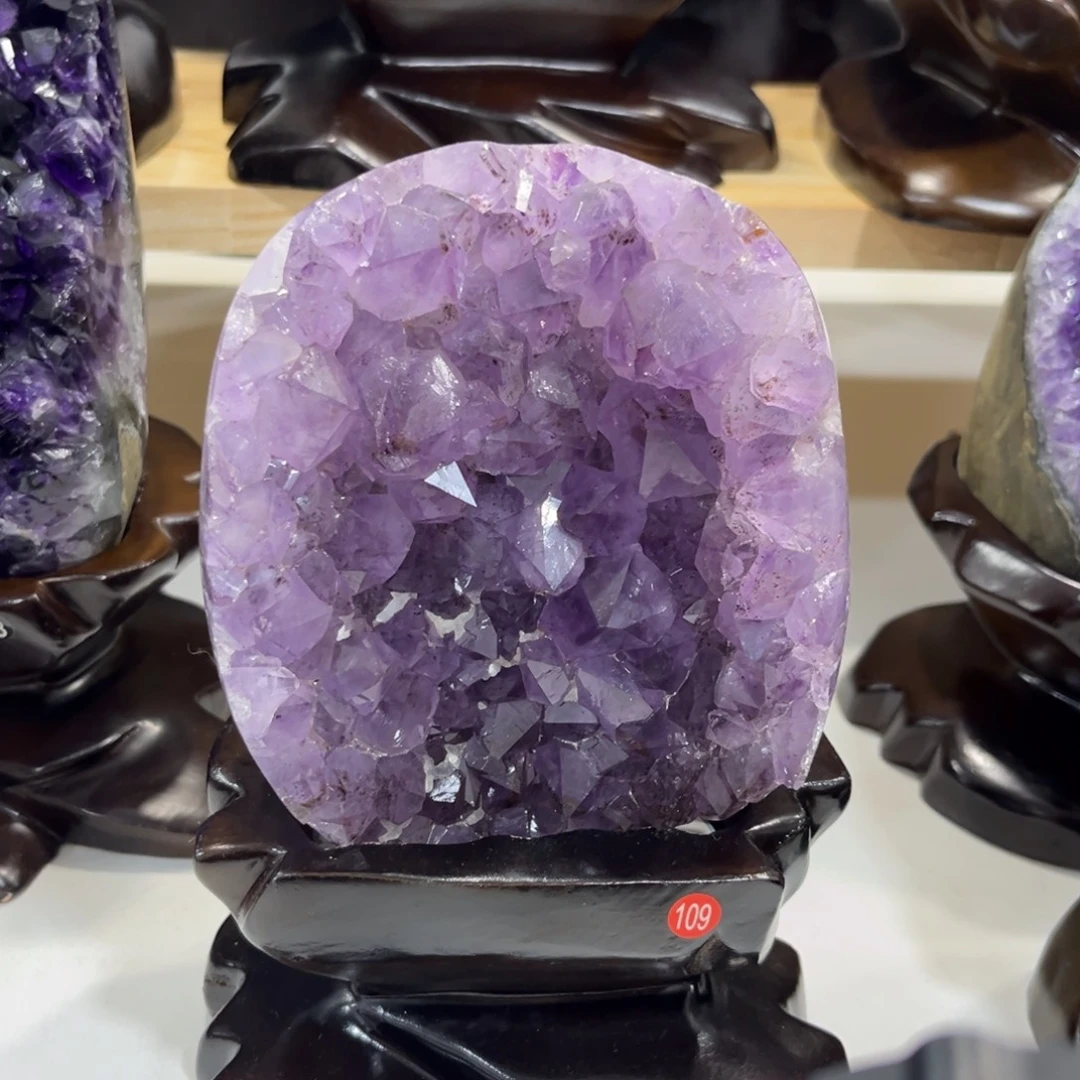 未镶嵌摆件紫晶水晶