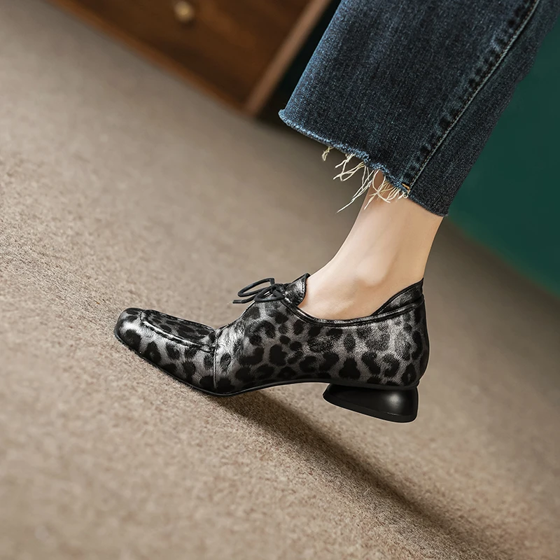 3cm/羊皮/真皮英伦风小皮鞋春季新款休闲乐福鞋方头软底深口单鞋