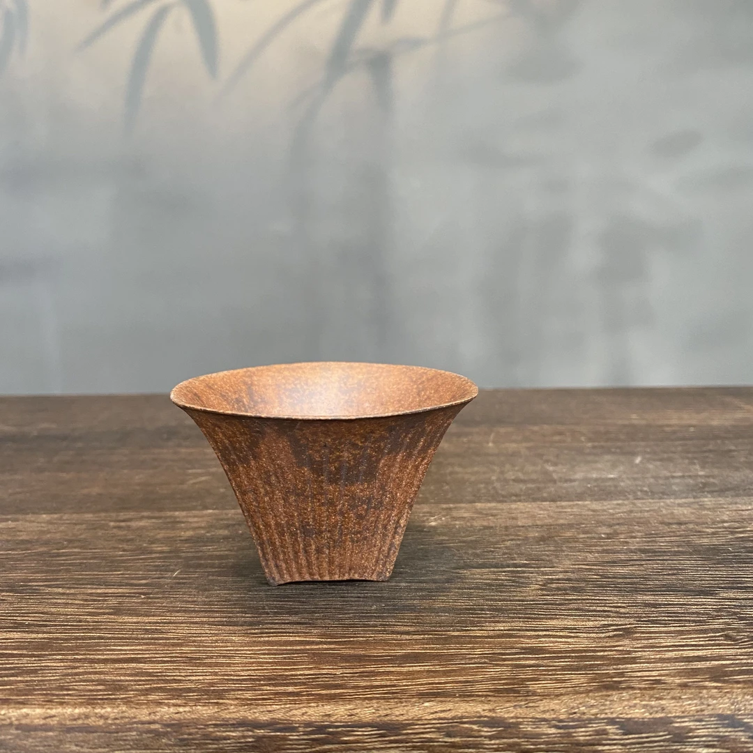 拿放斋 条纹三角杯NFZ0030 中式茶具茶器