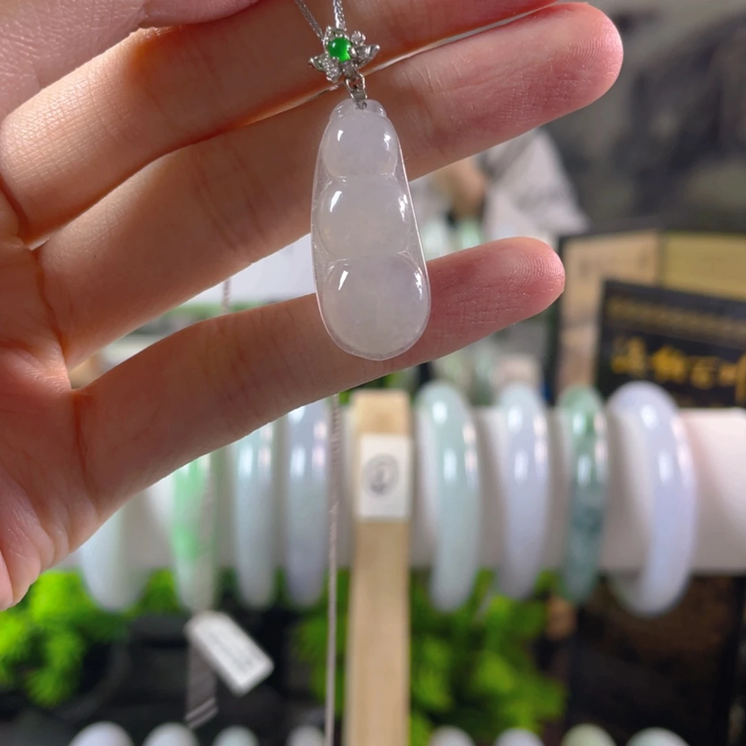 翡翠颈饰银S925镶嵌多样性发1