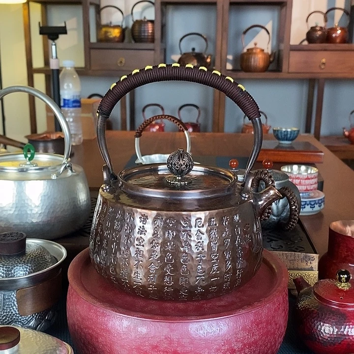水***星手工制作紫铜壶工艺