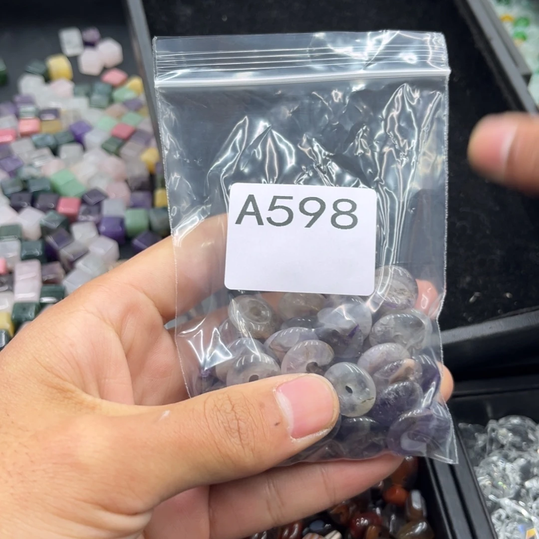 燕***纸玛瑙/玉髓合金颈饰