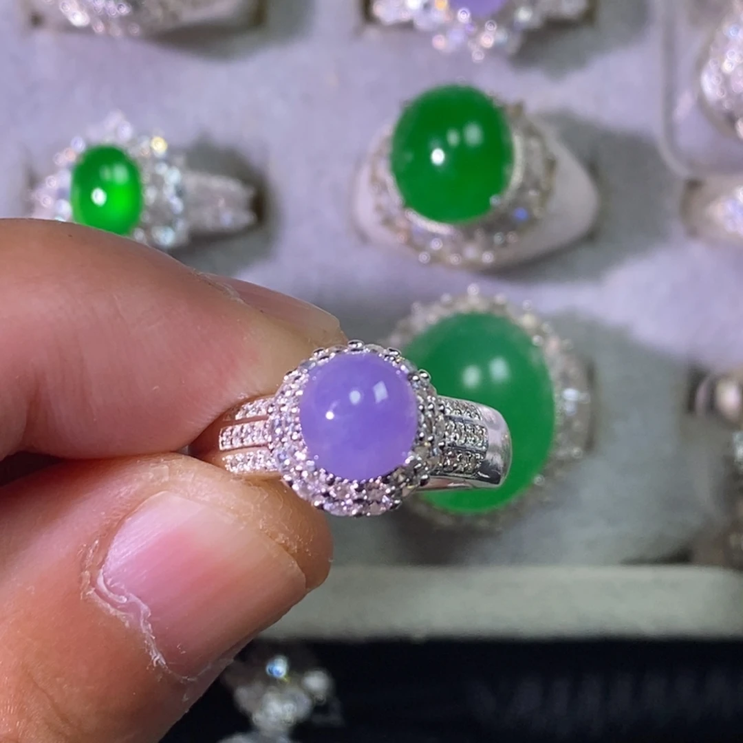 翡翠未镶嵌戒指戒指