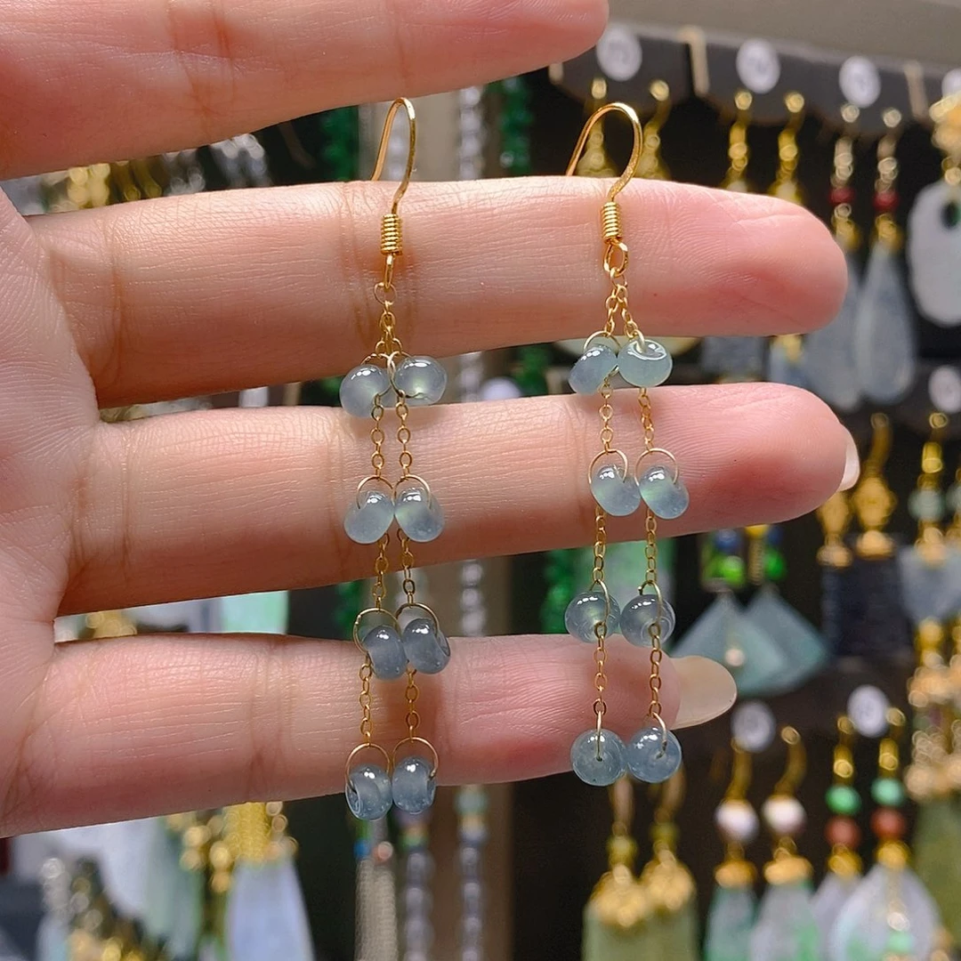 未镶嵌翡翠耳饰翡翠