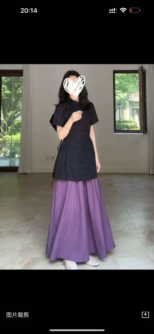 2025夏季新款新中式国风收腰显瘦盘扣上衣高腰宽松阔腿裤时尚套装