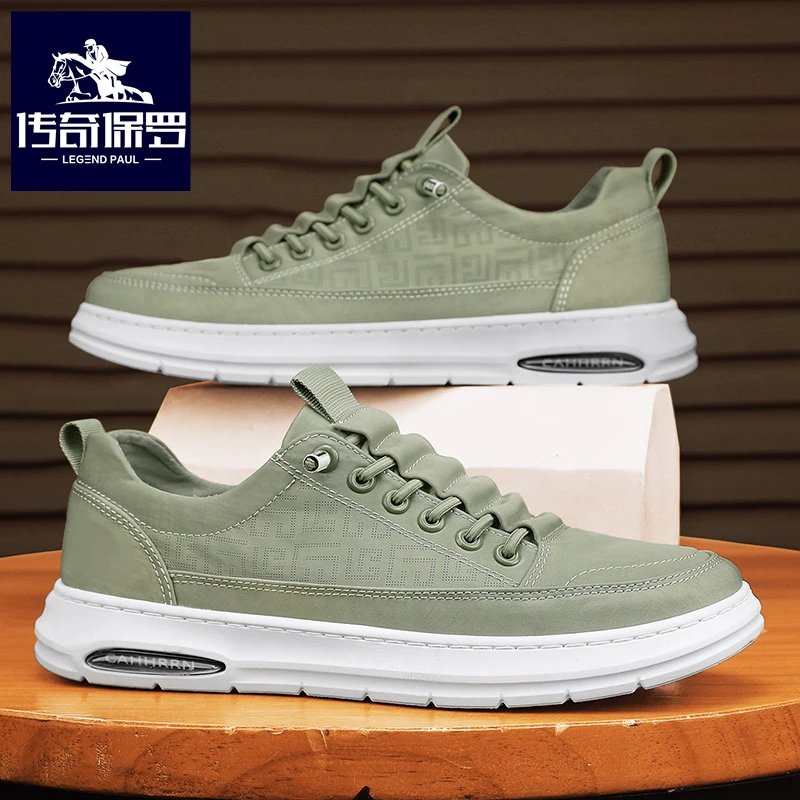 传奇保罗帆布男士一脚蹬防滑老北京布鞋男鞋夏季薄款透气休闲板鞋