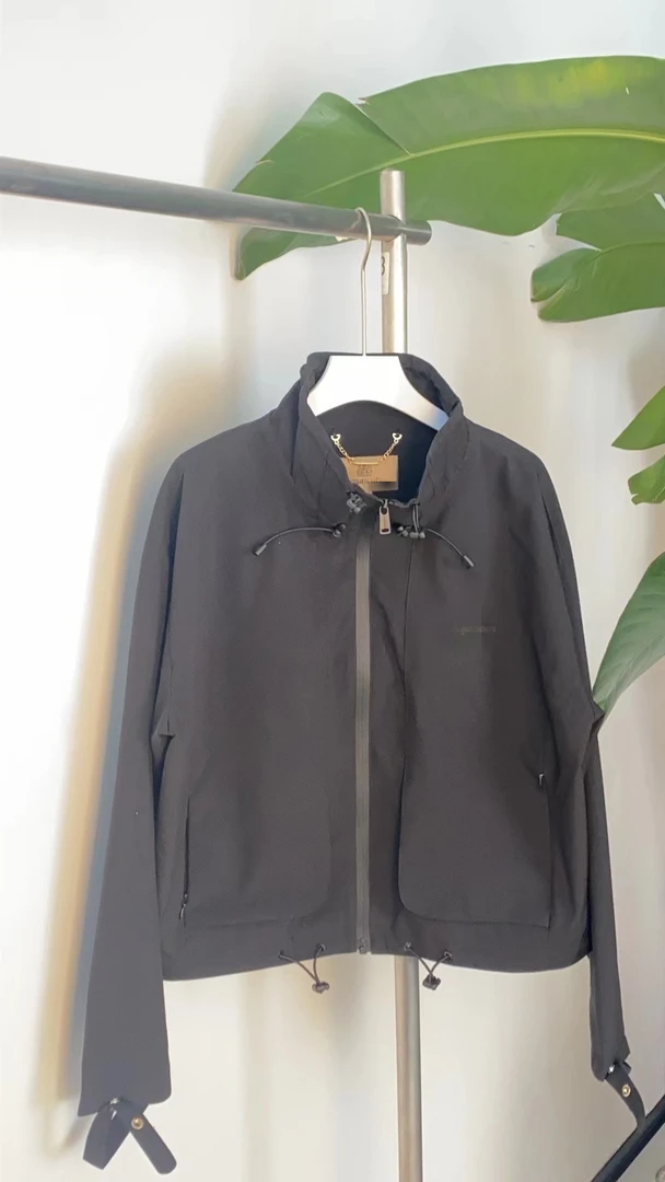 【乐见自营~】*格高端休闲女士防风下摆抽绳夹克衫风衣外套D856