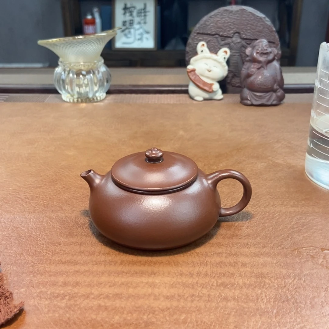 茶壶紫砂原矿紫泥寒江