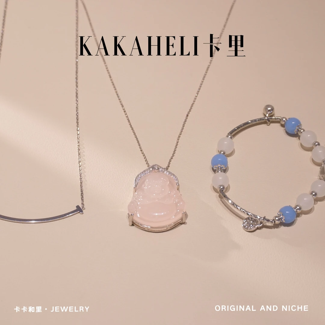 钛钢项链 甜蜜少女唯美小佛公项链 B914【三件套】