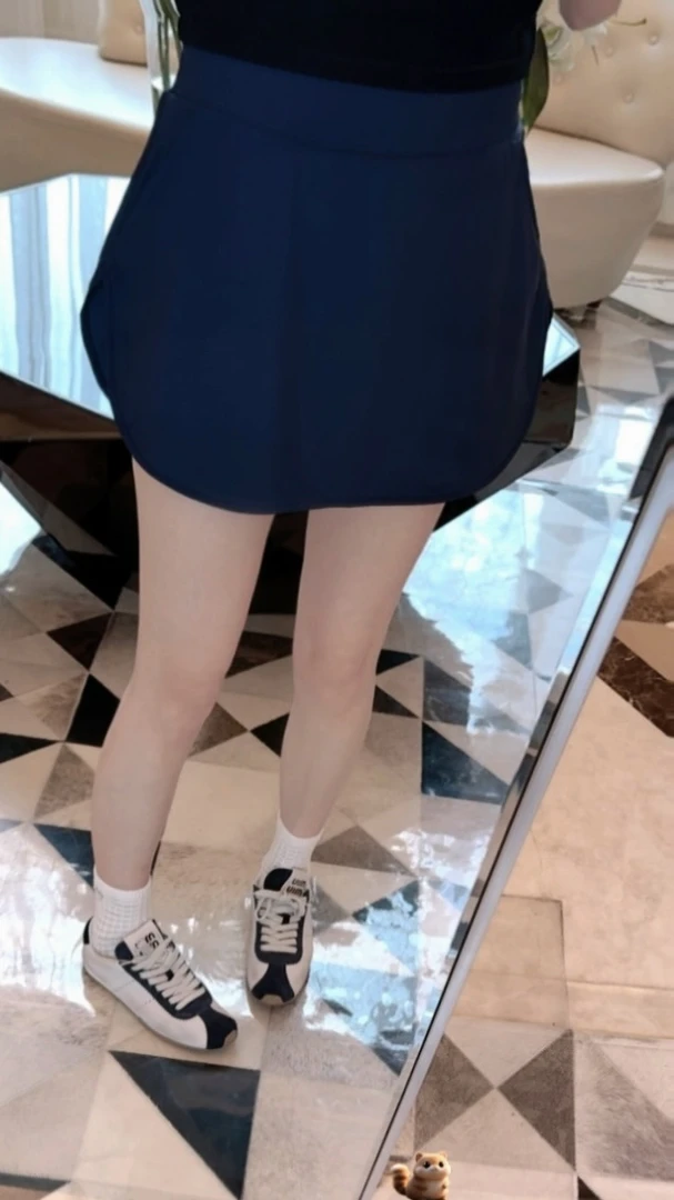 syna希娜 侧开叉防走光显瘦瑜伽A字运动短裙