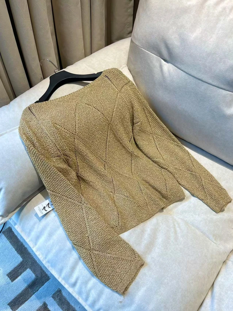 镂空长袖宽松型女开衫款毛针织衫衫网红慵懒风