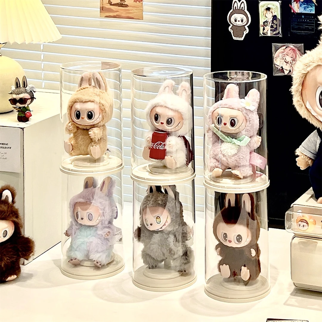 labubu展示盒子单个透明适用于泡泡玛特拉布布手办盲盒收纳展示架