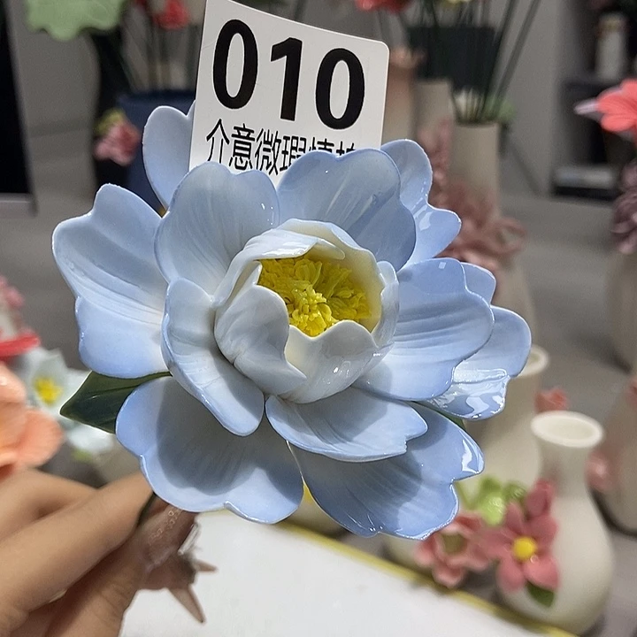 陶瓷纯手工捏花设计