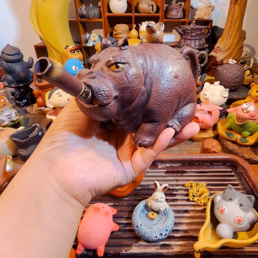 茶壶紫砂霸**皮纯手工制作过程就是