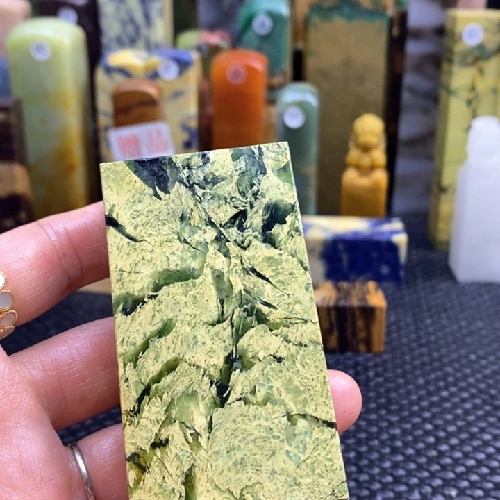 印度石曾**海青田石印章石