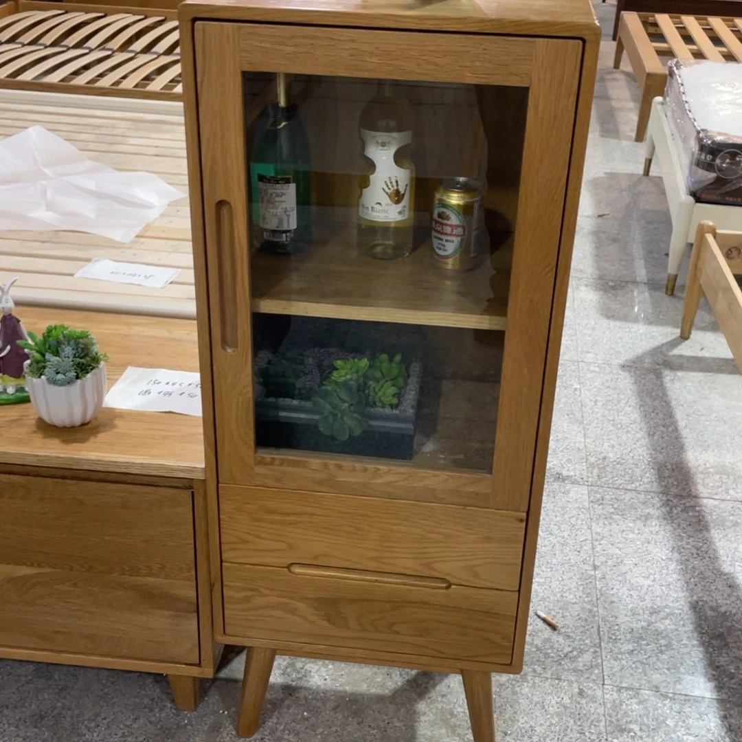 木白橡木电视边柜1.1高