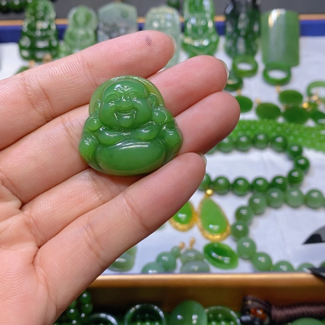 和田玉（碧玉）未镶嵌颈饰k****e