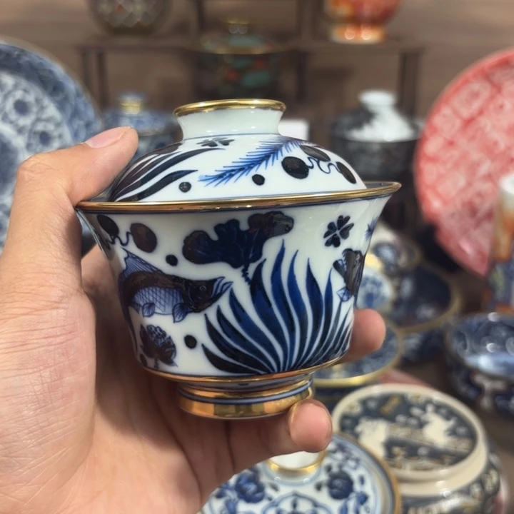 潤***胶景德镇手工手绘陶瓷