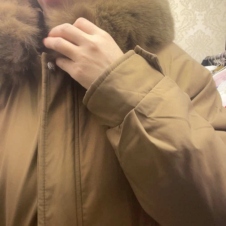 棉服中长款修身韩版