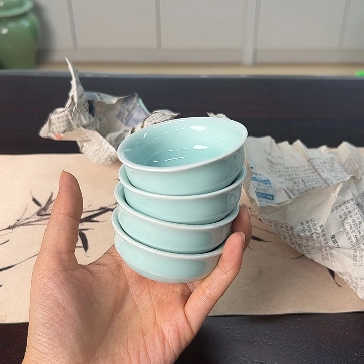 龙泉云间青瓷小米茶器