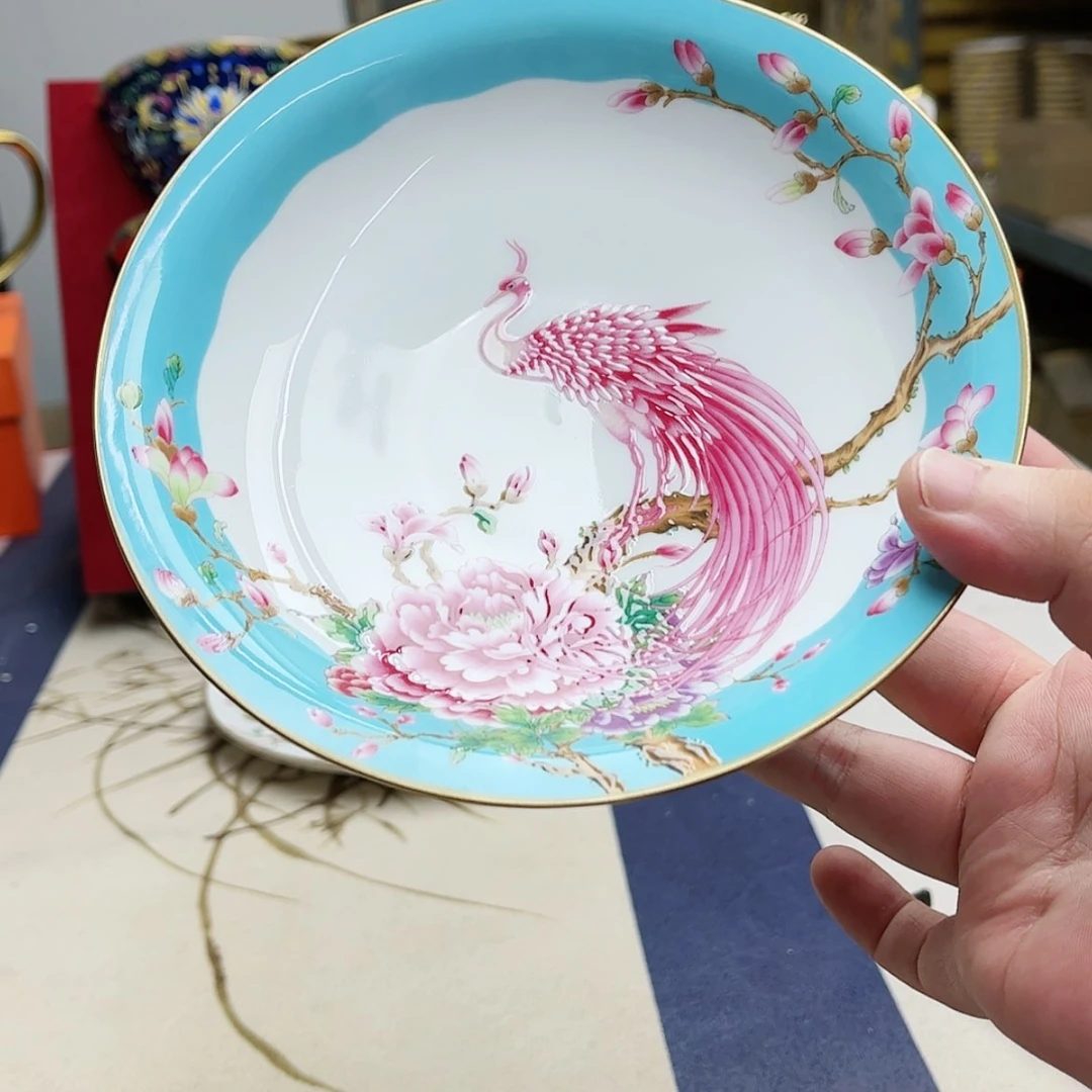 【闪购商品】珐琅6英寸1湖水蓝。。。。