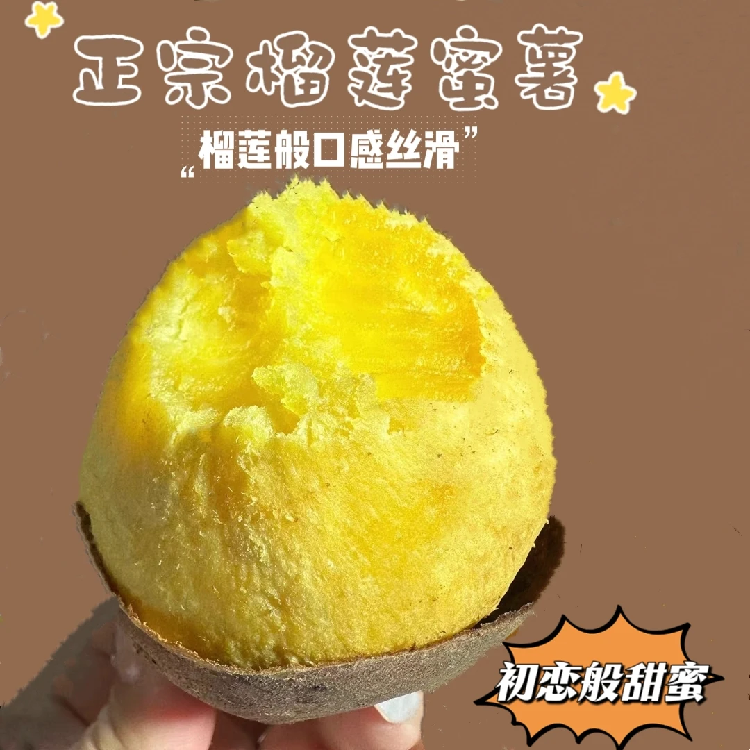 正宗糖果榴莲蜜薯新鲜现挖红薯玛莎莉红瑶糖心流油烤地瓜蔬菜