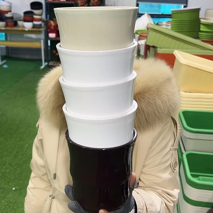 特价竹节口13.6高14白色带托5只