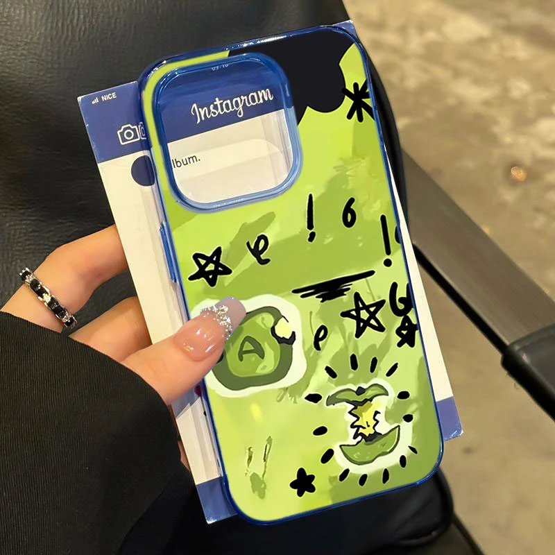 苹果涂鸦适用iPhone16苹果14_15PROMAX软胶13手机壳12防摔11卡通X
