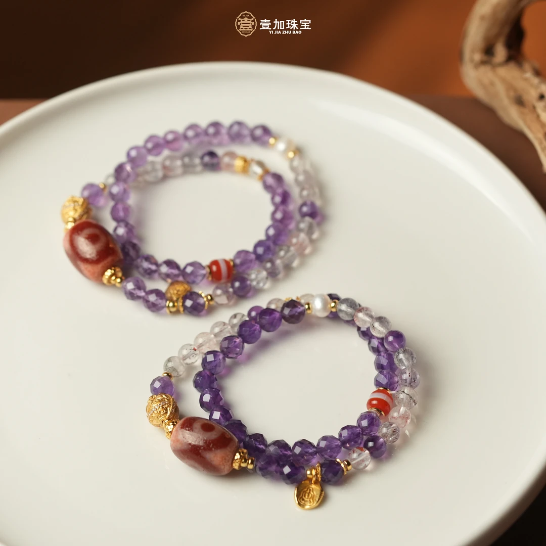 手工设计达洛红xm三玛瑙双圈手串多样性发货发一条0020p