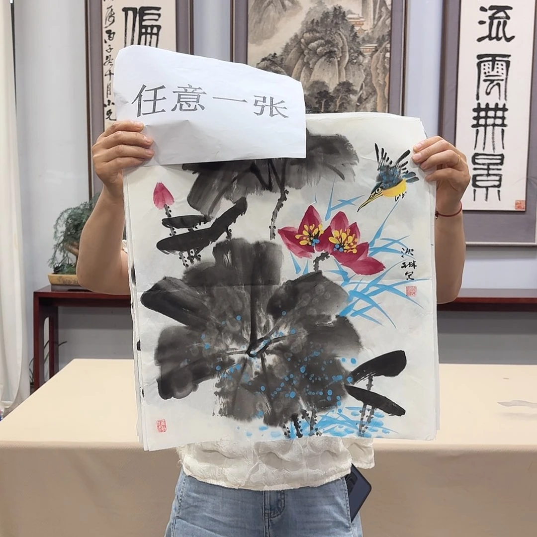 国画亲笔手绘放心去藏